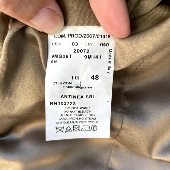 Armani Collezioni Quilted Alligator Print Cropped Jacket 12 - Picture 5 of 8